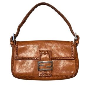 SOLD Fendi Whipstitch Leather Baguette